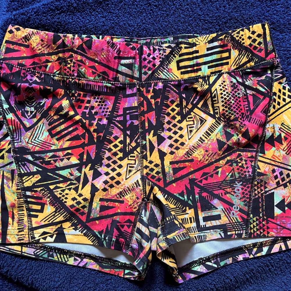 Multicolored Reebok Spandex Shorts
